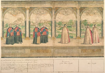 Imaginary Composite Procession of the Knights of the Garter at Windsor (engraved by Marcus Gheeraerts the Elder)